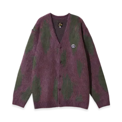 NEEDLES x Sasquatchfabrix. Mohair Knit "Origami Crane "Purple/Green"
