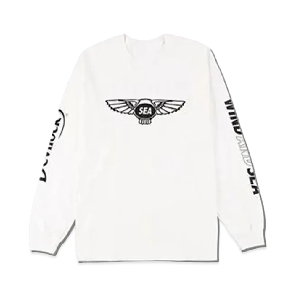 WIND AND SEA WDS x DEVILOCK (WING) L/S T-SHIRT "White"