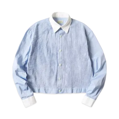KAPITAL Combed OX Pintuck Shirt Jacket "Sax"