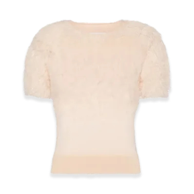 Maison Margiela Retrograding Silk Knit Top "Blush"