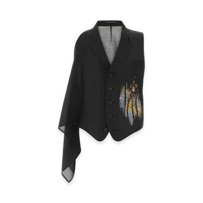 Yohji Yamamoto Jersey Vest "Black"