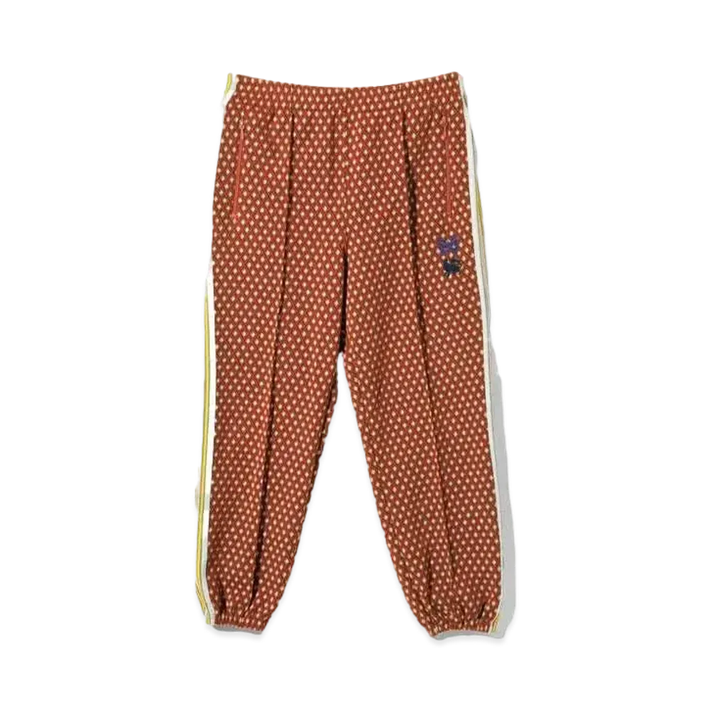 Needles x Sasquatchfabrix. Zipped Track Pant- Diamond Jq. "Orange"