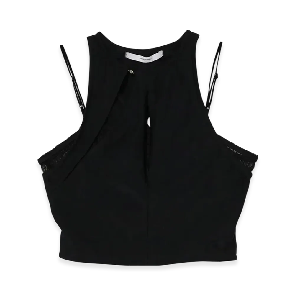 THEREDTHREAD G Tech Magnet Under Lace Tops "Black"