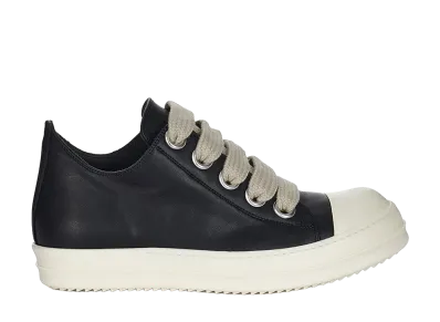 Rick Owens Women's Jumbolace Low Sneaks "Black/Milk"