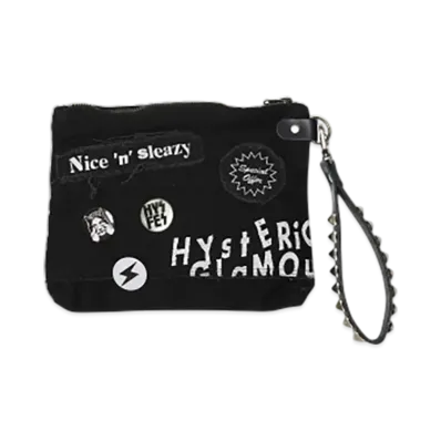 HYSTERIC GLAMOUR Studs Belt Clutch Bag "Black"