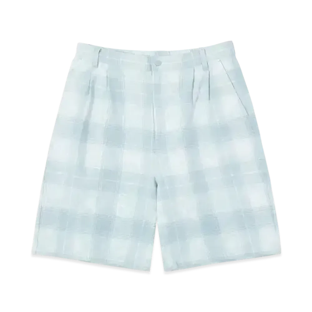 HUF Summer 25 Tie Dye Plaid Short "Pool Blue"