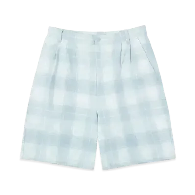 HUF Summer 25 Tie Dye Plaid Short "Pool Blue"