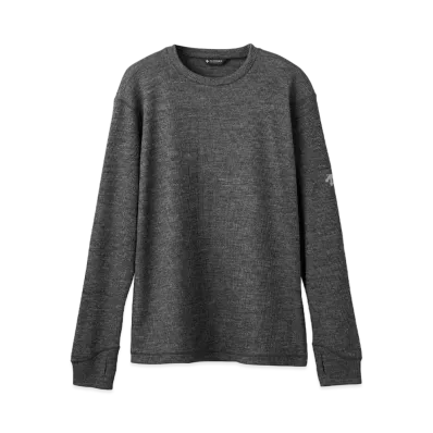 DESCENTE ALLTERRAIN 81 Waffle Wool L/S Shirt "Charcoal Gray"