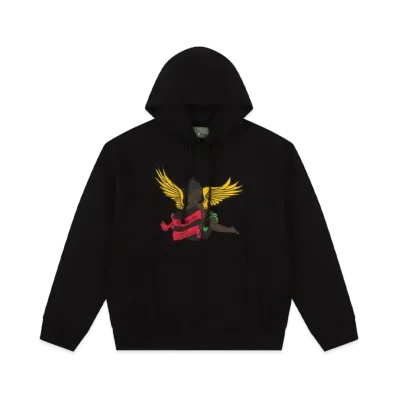 DENIM TEARS Black Cherub Hoodie "Black"