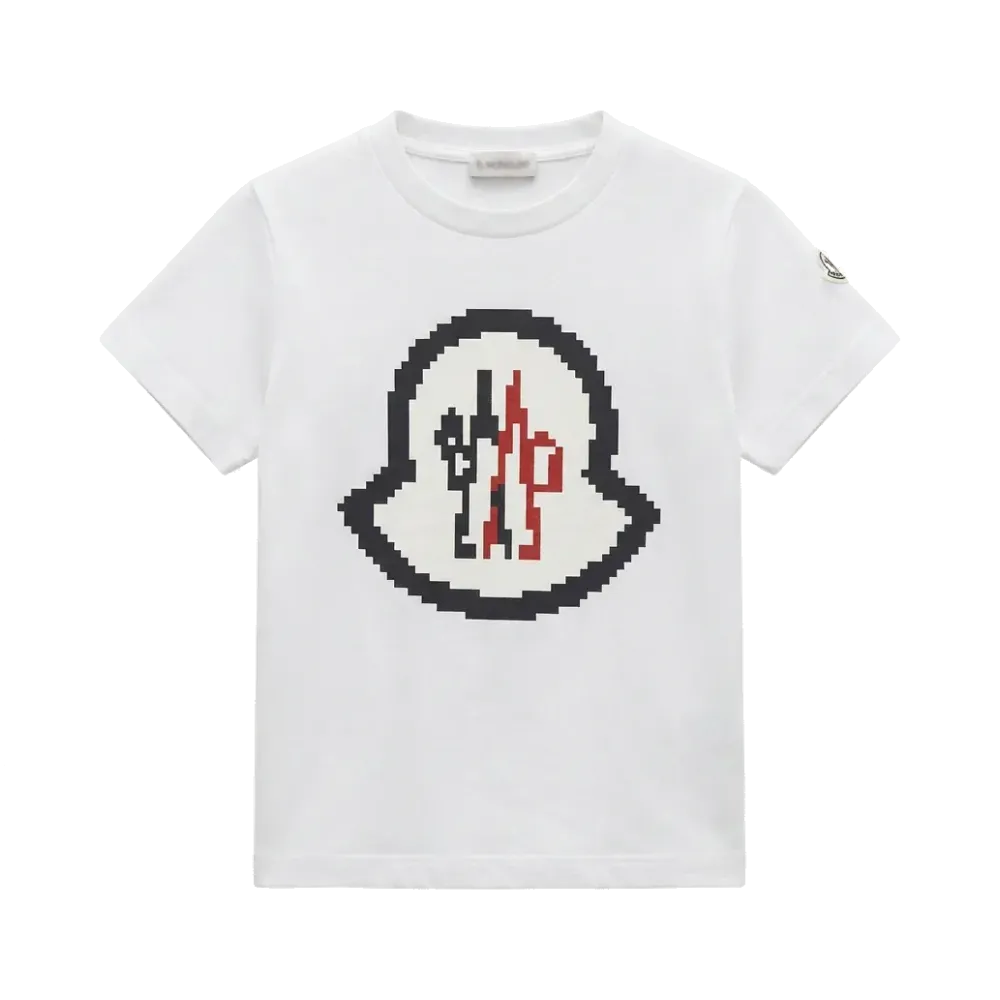 MONCLER Kids Crew Neck T-Shirt "White"