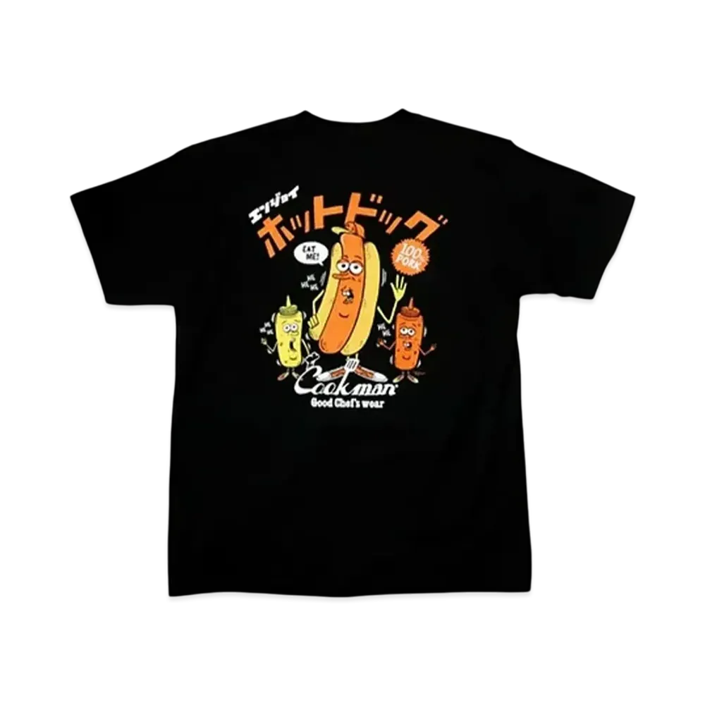 COOKMAN TM Paint Enjoy Hot Dog SS Tee "Black"