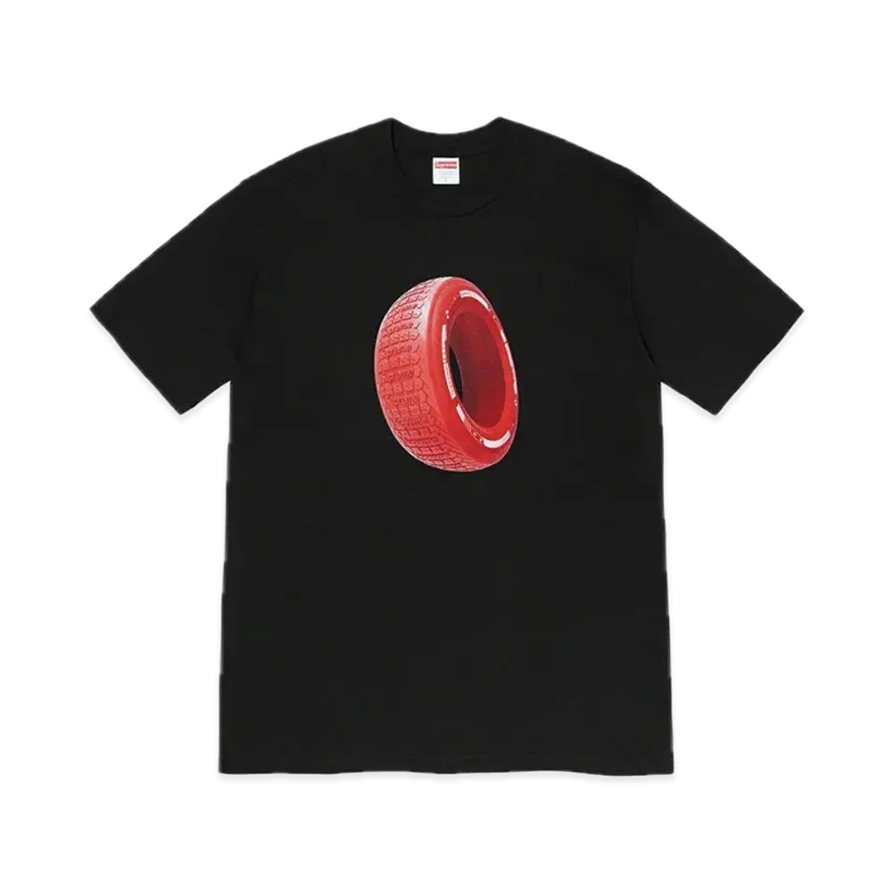 シュプリーム タイヤ Tシャツ "ブラック"