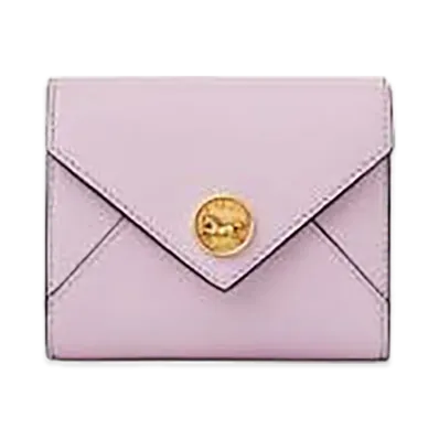 Chloe Envelope Grain Leather Small Trifold Wallet "Lavender Frost"