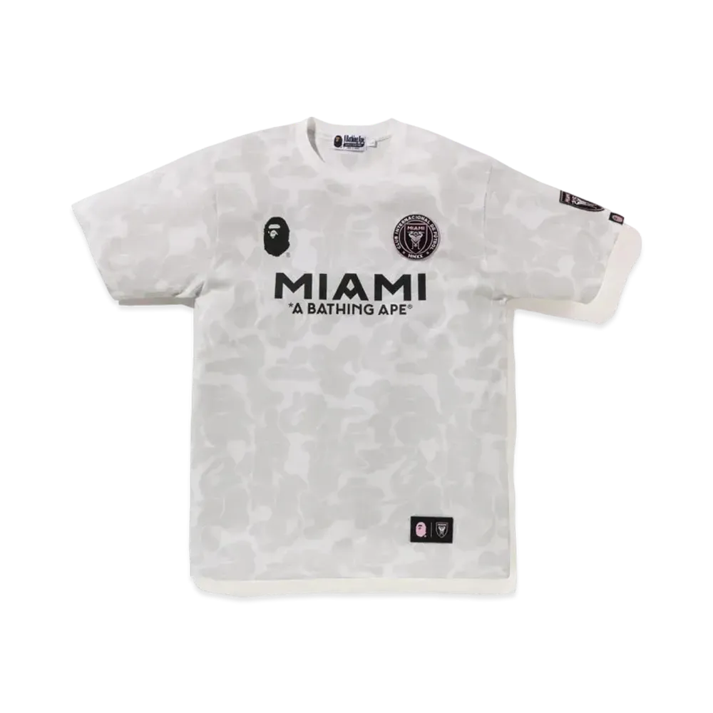 A BATHING APE x INTER MIAMI CF Camo Tee "White"