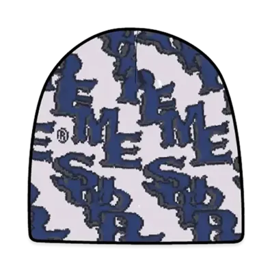 Supreme Slanted Gothic Outline Beanie "White"