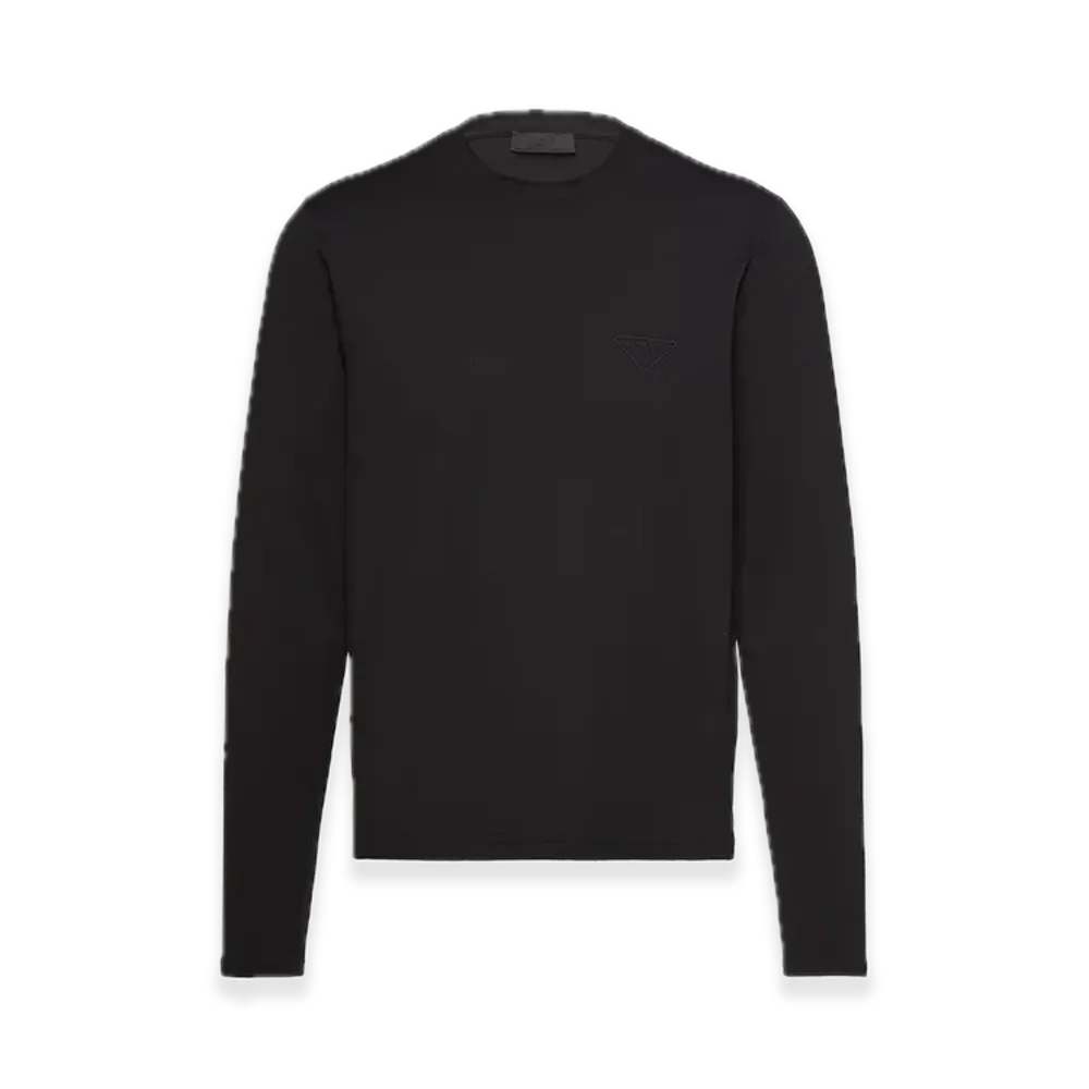 PRADA Stretch Cotton Tee "Black"