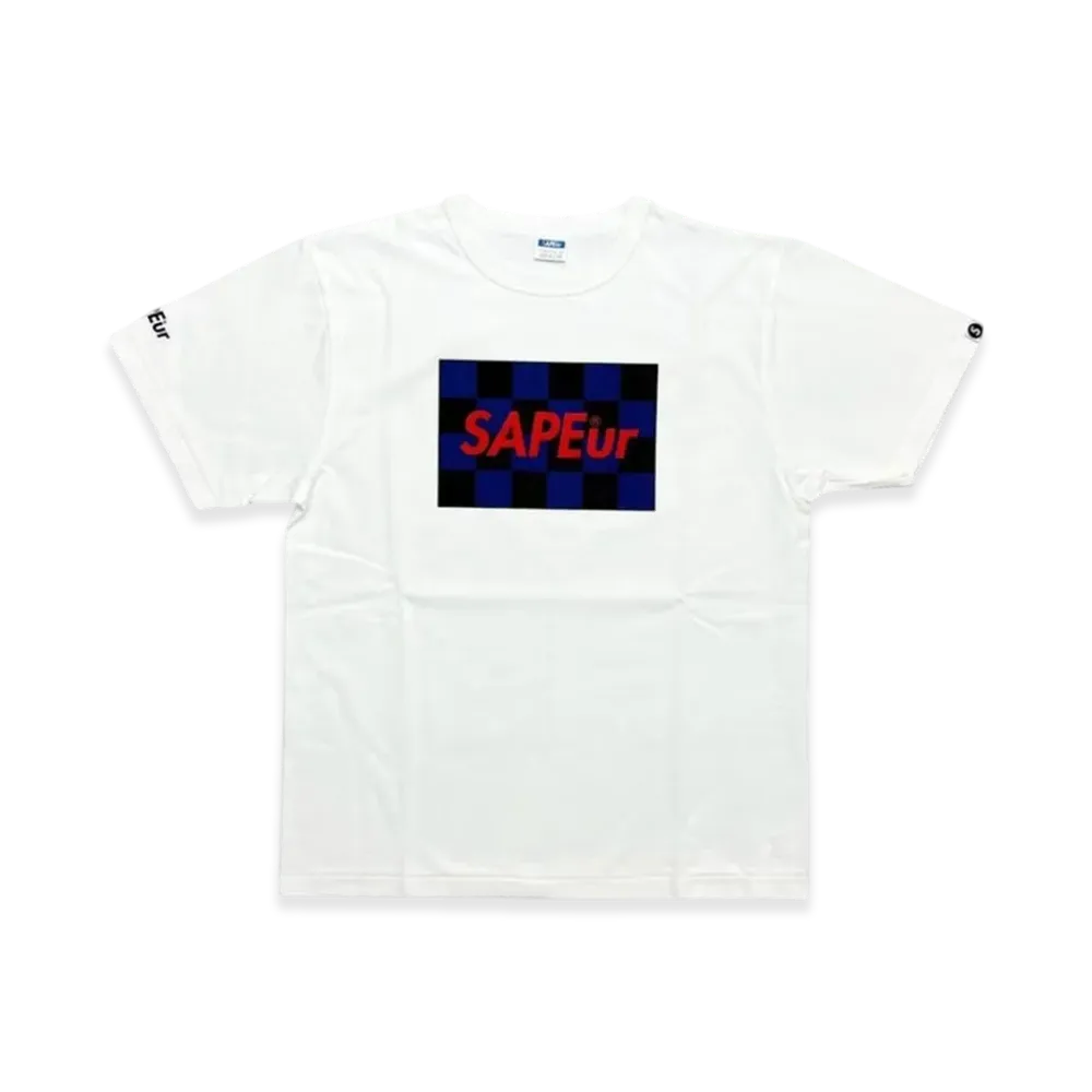 SAPEur Checker S/S Tee "White"