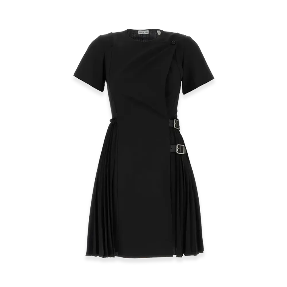 Burberry Women's Polyester Blend Mini Dress "Black"