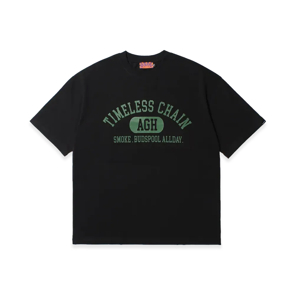 APHRODITEGANG x BUDSPOOL TCS College Logo S/S Tee "Black"