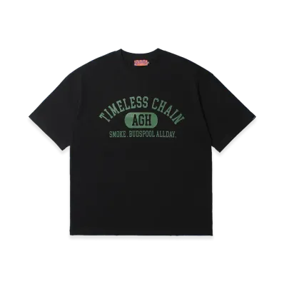 APHRODITEGANG x BUDSPOOL TCS College Logo S/S Tee "Black"