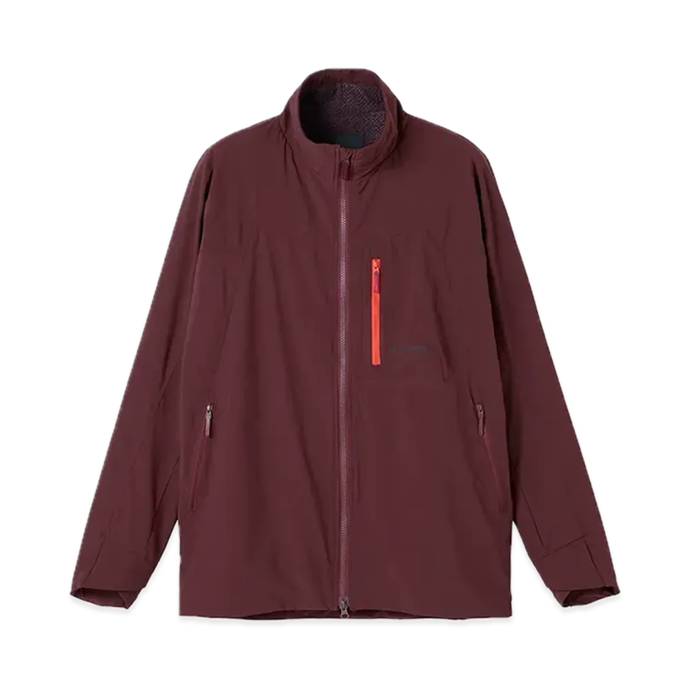 DESCENTE ALLTERRAIN Back Fleece Jacket "Burgundy Red"