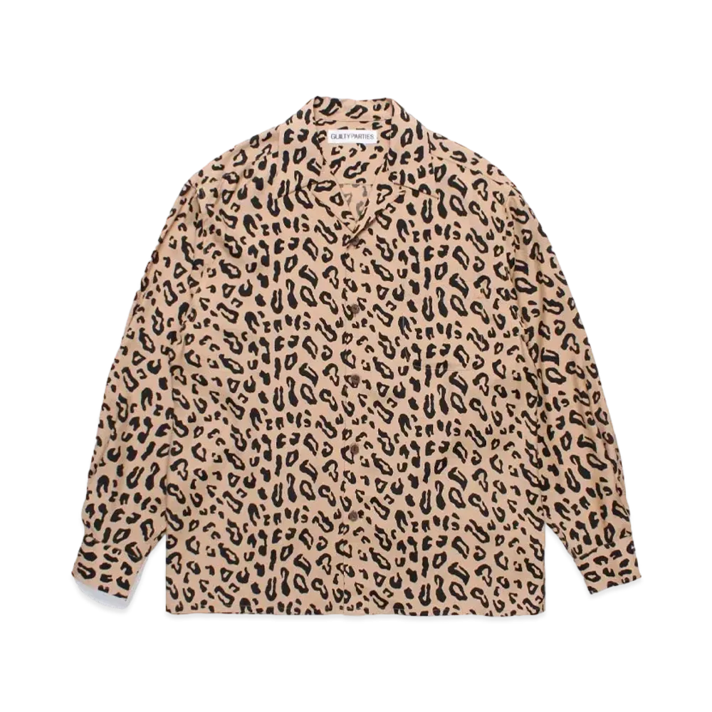 WACKO MARIA Leopard Hawaiian Shirt "Beige"
