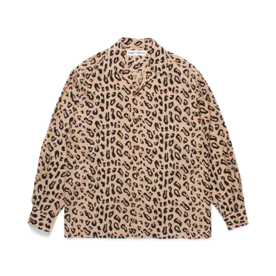 WACKO MARIA Leopard Hawaiian Shirt "Beige"