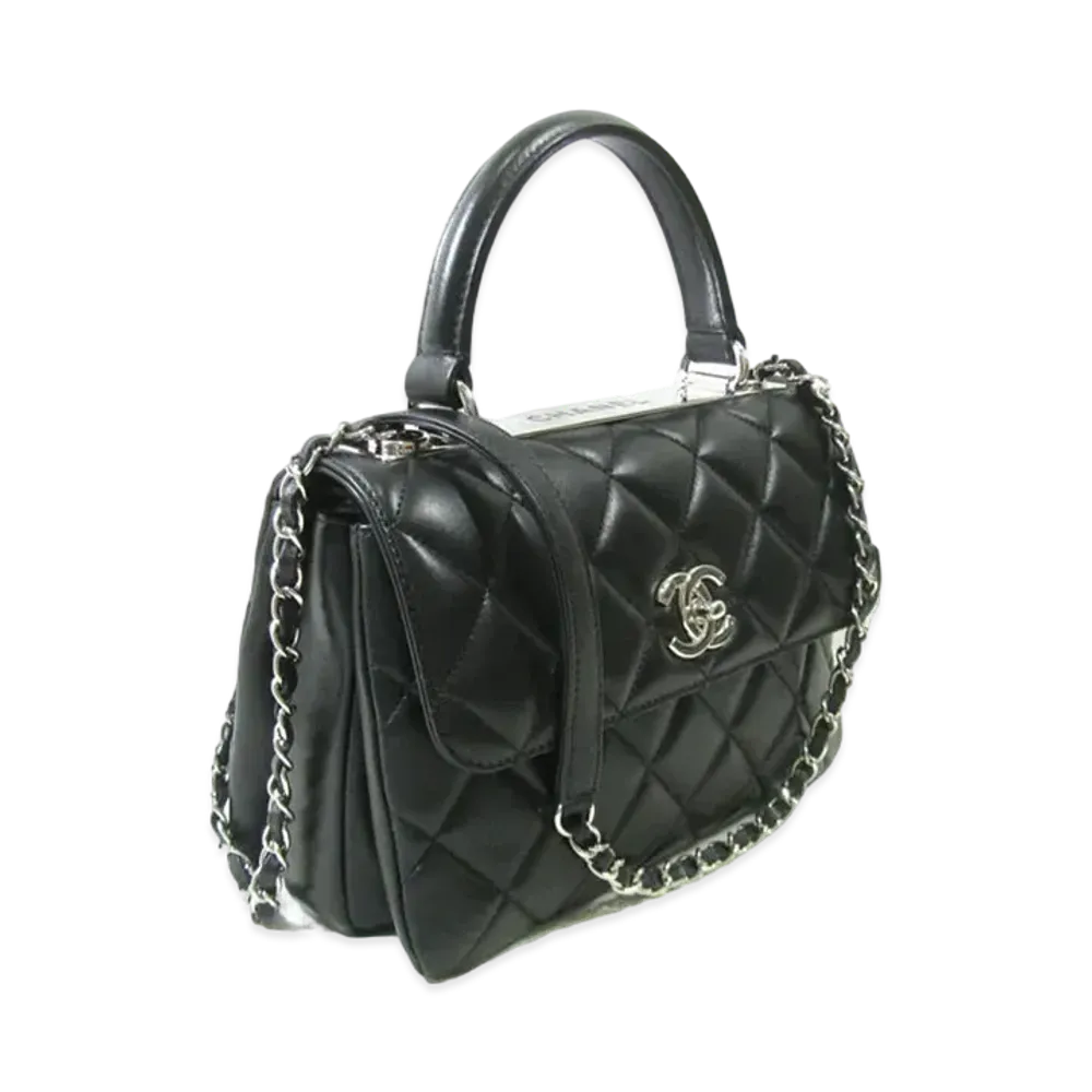 CHANEL Lambskin Matelasse 2WAY "Black"