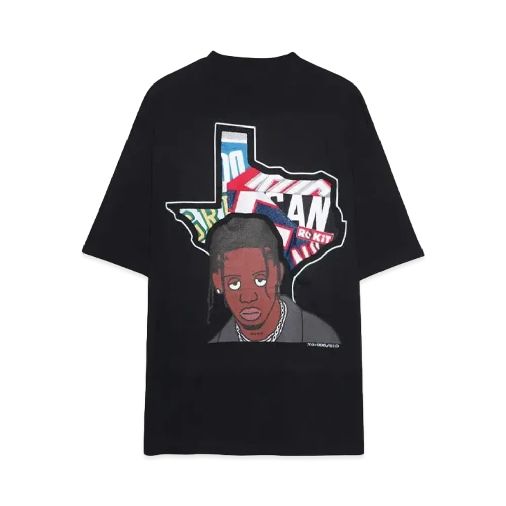 RISA x CIVIATELIER TEXAS LA FLAME TEE -006/010- "BLACK"
