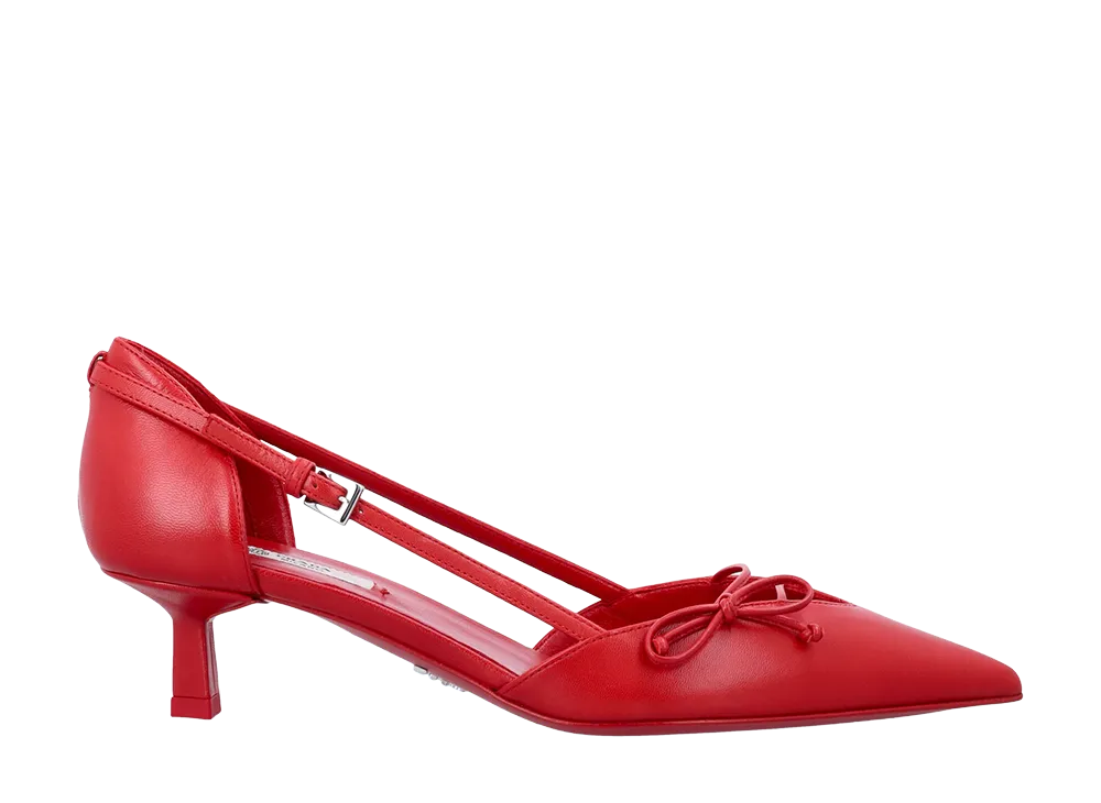 PRADA Women's Flat Shoes "Red"