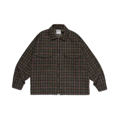 Wasted Youth Zip Up Shirts "Olive Drab" / VERDY