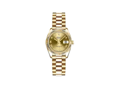 ROLEX Lady-Datejust "Champagne Roman/Yellow Gold"