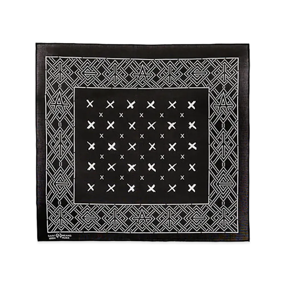 SAINT Mxxxxxx x blackmeans Bkm Bandana/CroSS "Black"