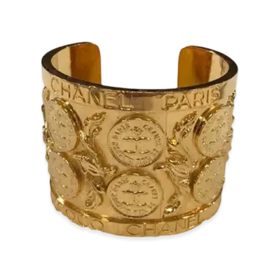 CHANEL Coco Mark Bangle "Gold"