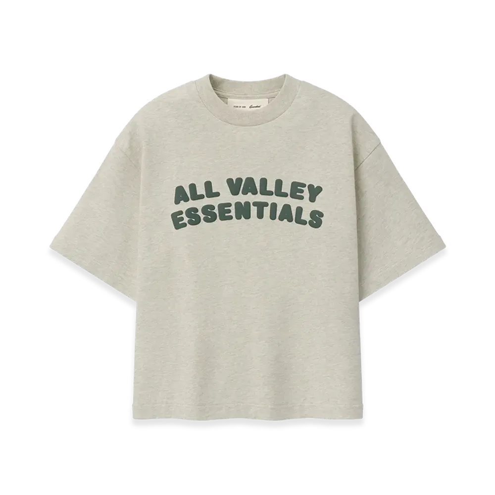 FEAR OF GOD ESSENTIALS Kids Merch Tee Boxy Fit "Vanilla Heather"