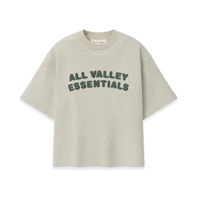FEAR OF GOD ESSENTIALS Kids Merch Tee Boxy Fit "Vanilla Heather"