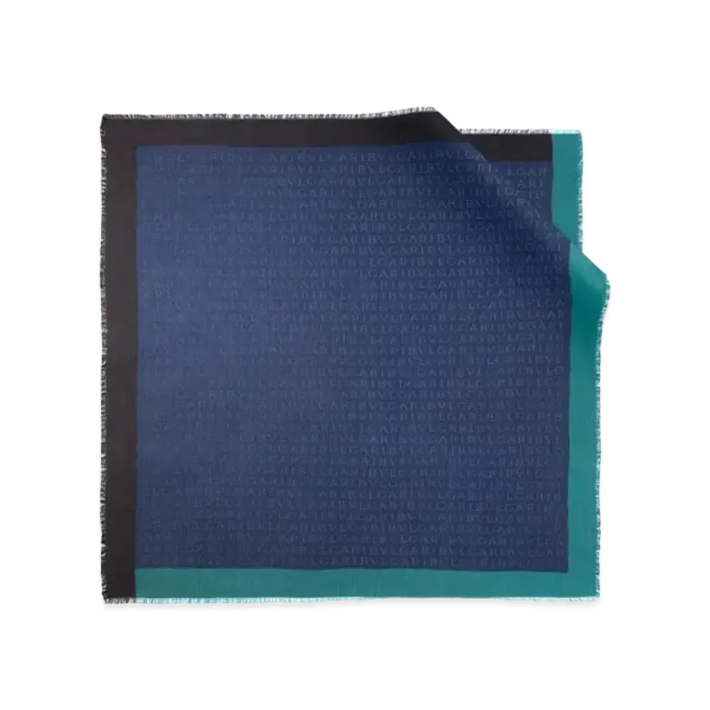 BVLGARI Logomania Scarf "Blue"