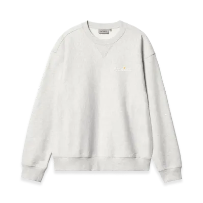 Carhartt WIP Wip Label Sweat "Ash Heather"