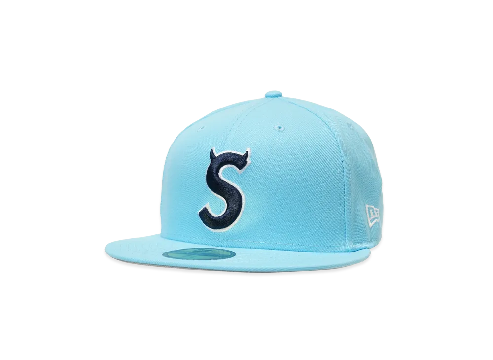 Supreme Devil S Logo New Era "Light Blue"
