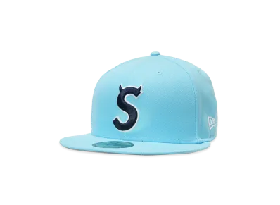 Supreme Devil S Logo New Era "Light Blue"