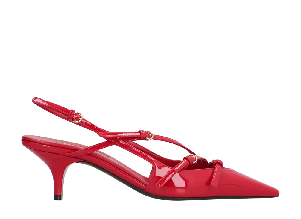 MIU MIU Women's Slingback Straps "Red"