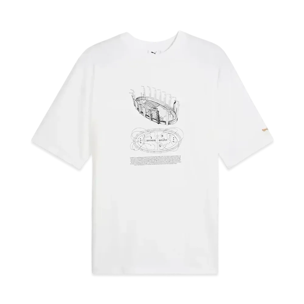 PUMA x Harry Potter Unisex Oversize Short Sleeve T-shirt "Puma White"