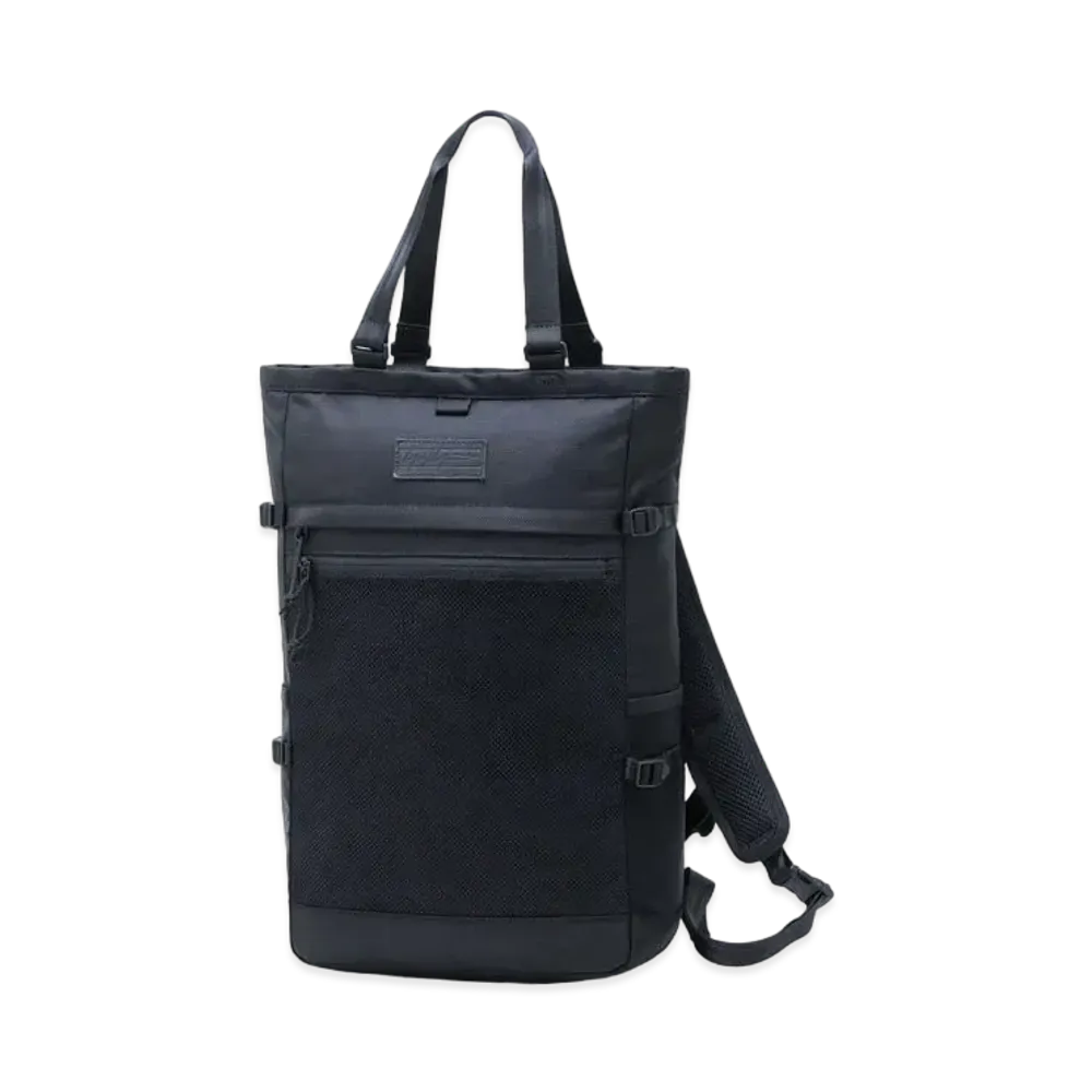 Yohji Yamamoto Pour Homme NEW ERA 1680/BLACK PE EXPLORER TOTE BAG YY LEATHER PATCH "Black"