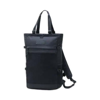 Yohji Yamamoto Pour Homme NEW ERA 1680/BLACK PE EXPLORER TOTE BAG YY LEATHER PATCH "Black"