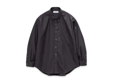 Graphpaper Easy Care Poplin L/S B.D Box Shirt "Black"