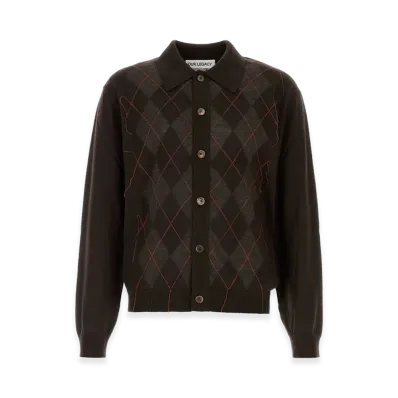 OUR LEGACY Wool Evening Cardigan "Chocolate/Brown"