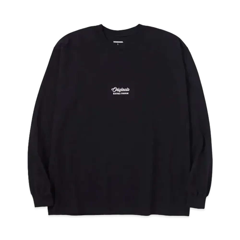 NEIGHBORHOOD NH Tee-5 LS . CO "Black"