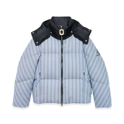 MONCLER x JW ANDERSON Women's Striped Puffer Jacket "Blue/White"