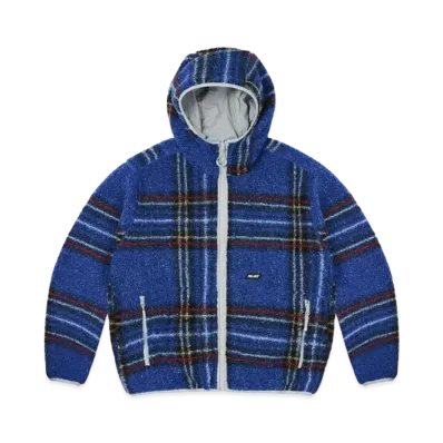 PALACE Reversible Check Fleece Jacket "Blue"