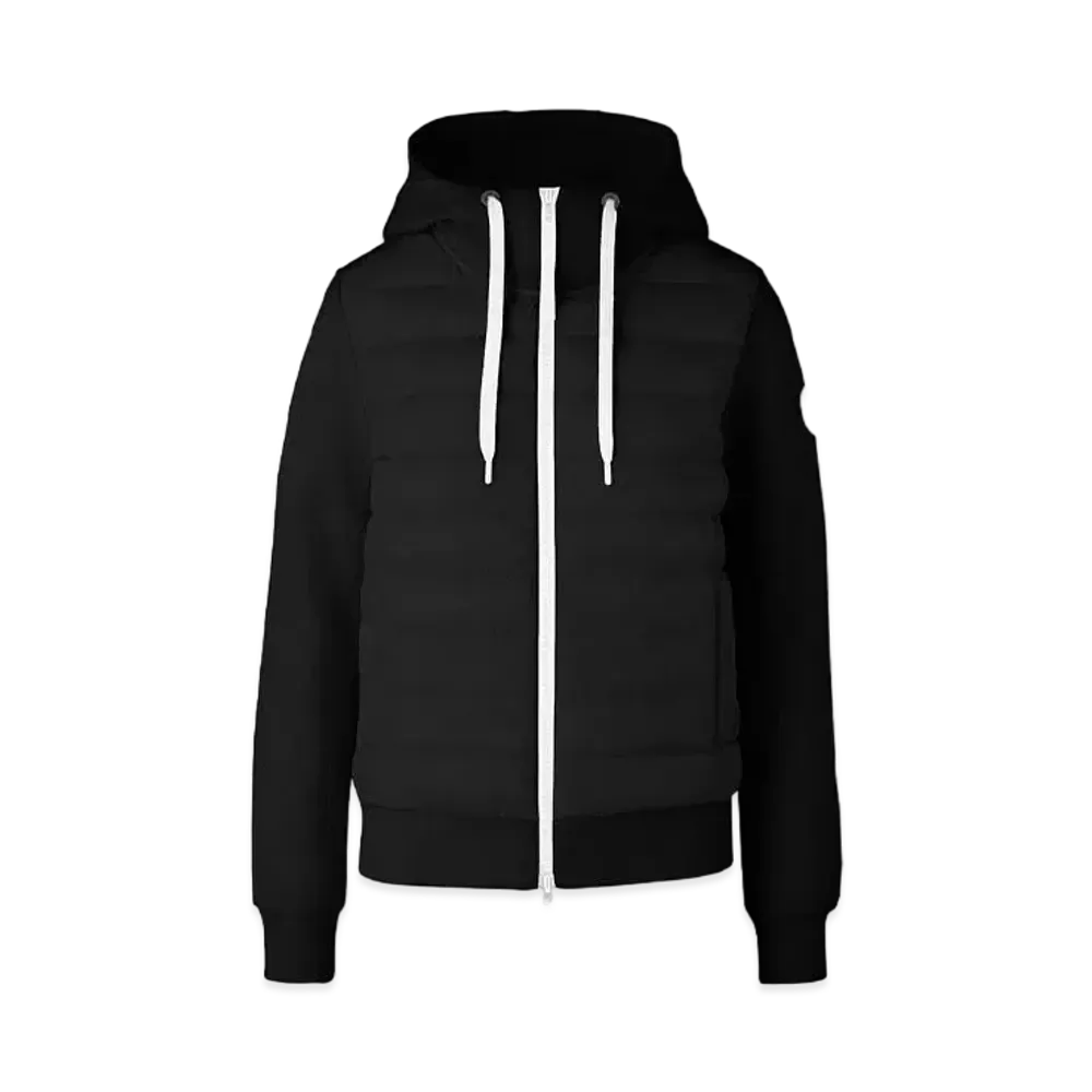 CANADA GOOSE HyBridge Muskoka Full-Zip Hoody Contrast Trim "Black/White"